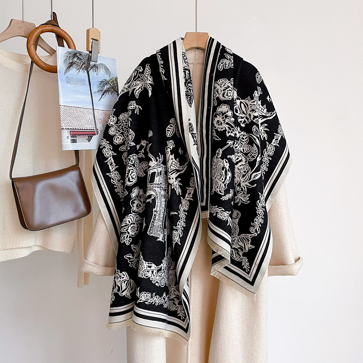 Scarf Female Hijab Pashmina Ba - Cashmere Pashmina Wrap 评论和价格