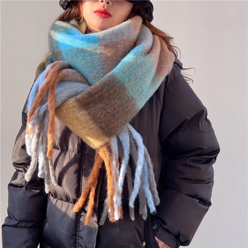 2025New Winter Thick Warm Scar - Cashmere Pashmina Wrap 评论和价格