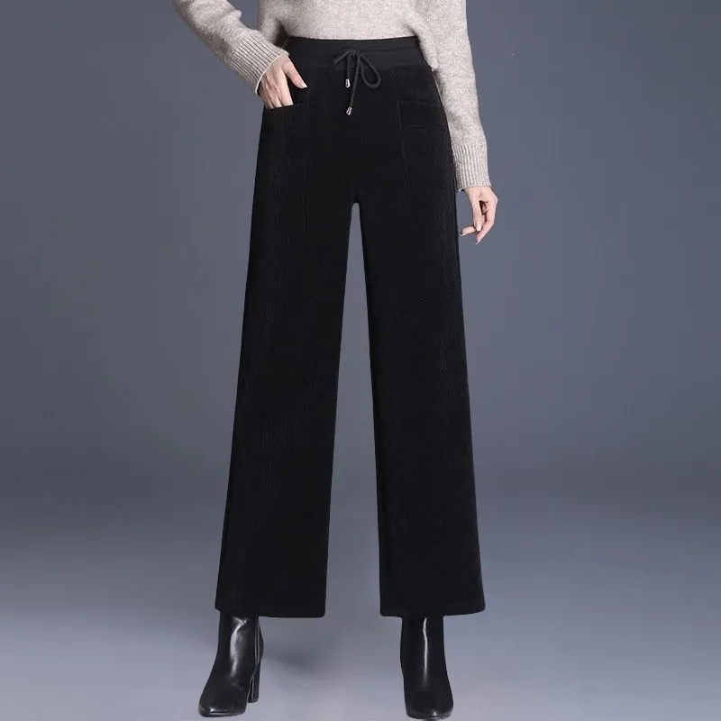 Autumn Winter Corduroy Wide Le - Corduroy Pant Warm 评论和价格
