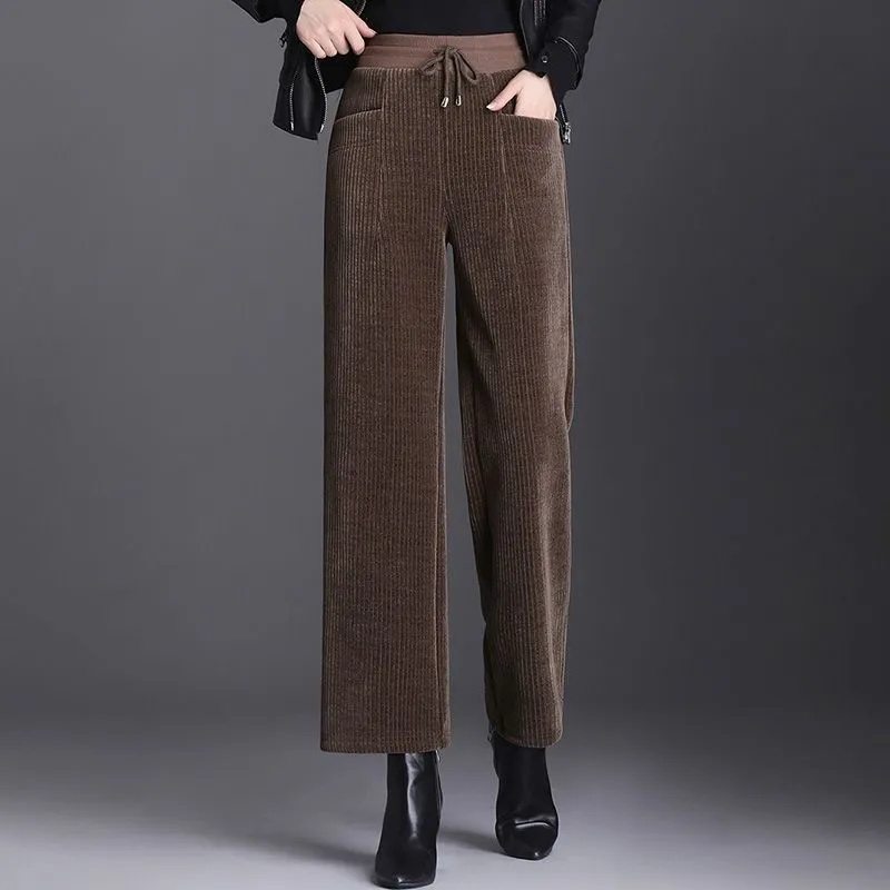 Autumn Winter Corduroy Wide Le - Corduroy Pant Warm 评论和价格