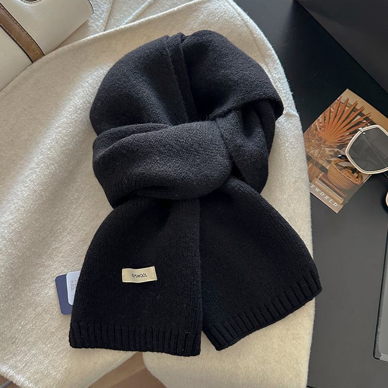 100% Wool Scarf Women Men Soli - Wool Scarf Men 评论和价格