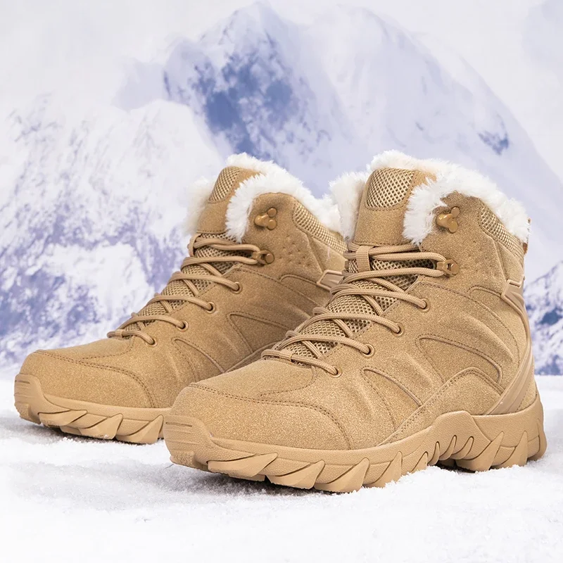 Men Winter Tactical Boots Lace - Waterproof Winter Boot 评论和价格