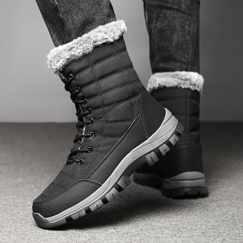 Men New Cotton Shoes Waterproo - Waterproof Winter Boot 评论和价格