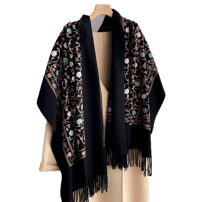 2025 New Embroidery Cashmere S - Cashmere Pashmina Wrap 评论和价格