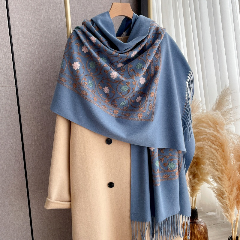2025 New Embroidery Cashmere S - Cashmere Pashmina Wrap 评论和价格