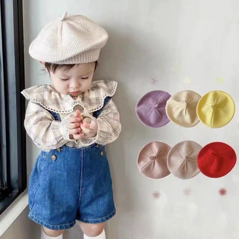 New Arrival Knitted Baby Beret - Knit Beanie Hat Warm 评论和价格