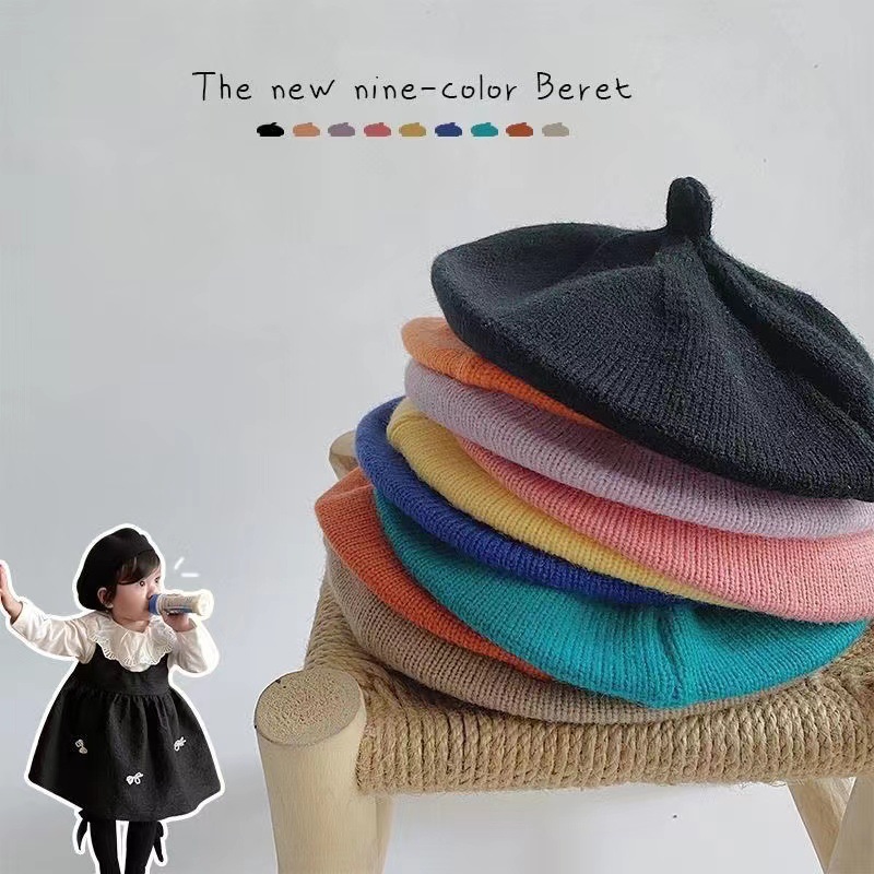 New Arrival Knitted Baby Beret - Knit Beanie Hat Warm 评论和价格
