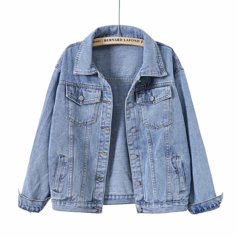 Solid Short Women's Denim Coat - Down Jacket Packable 评论和价格
