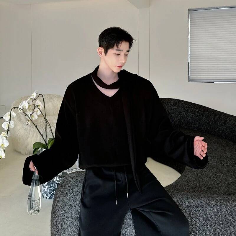 V Avant-Garde Men's Collar Hoo - Wool Scarf Men 评论和价格