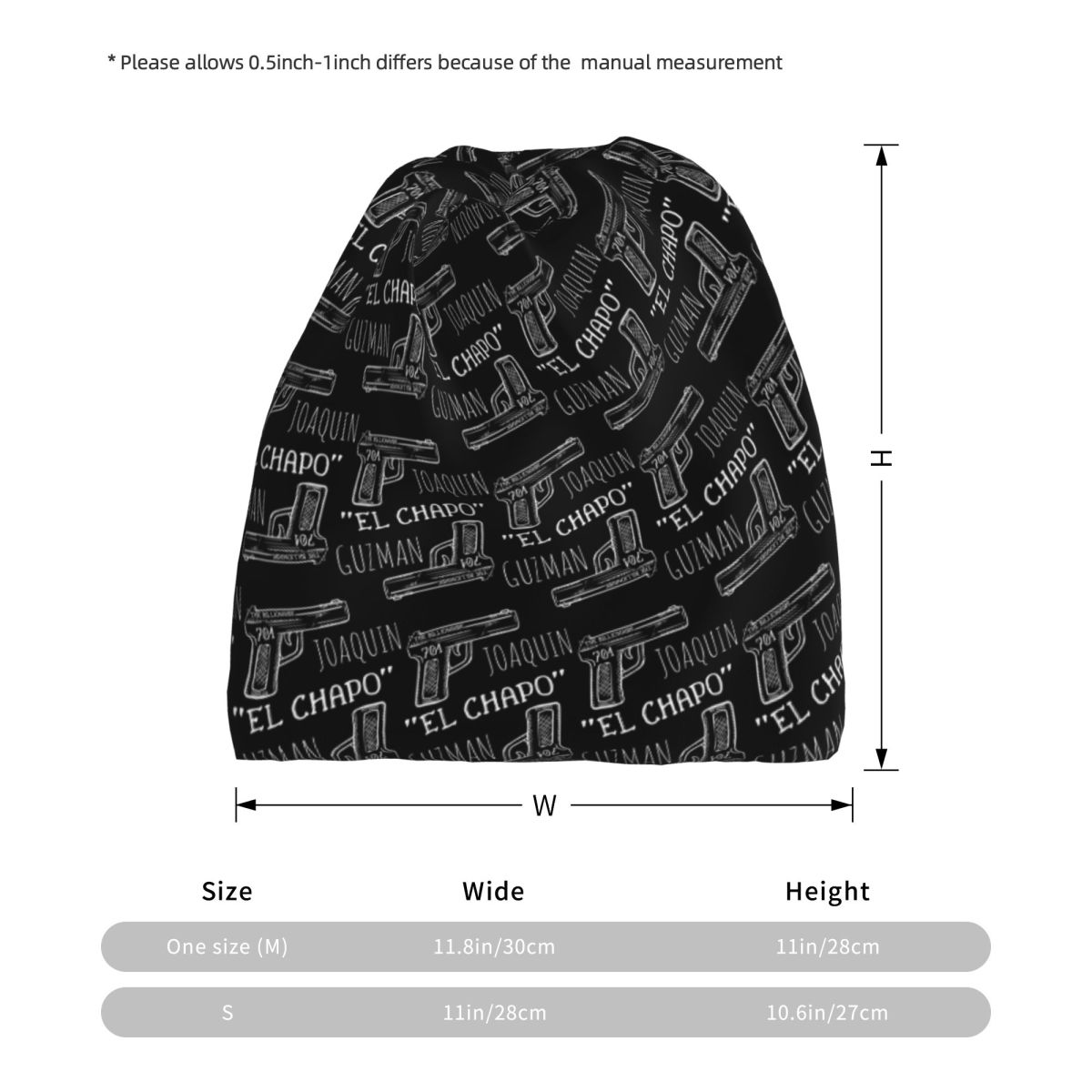 Joaquin El Chapo Guzman Narcos - Knit Beanie Hat Warm 评论和价格